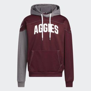 Adidas Men's  ORIGINALS Maroon Texas A&M Aggies Block Stadium Pullover Hoodie